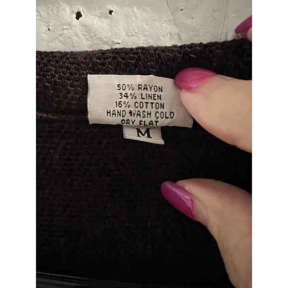 CP Shades Linen Blend Button Down Shirt/Shacket - M - Picture 4 of 5